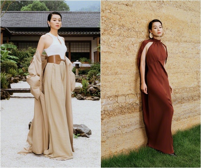 Hồ Hạnh Nhi duy trì vóc dáng thanh mảnh, làn da sáng khỏe.