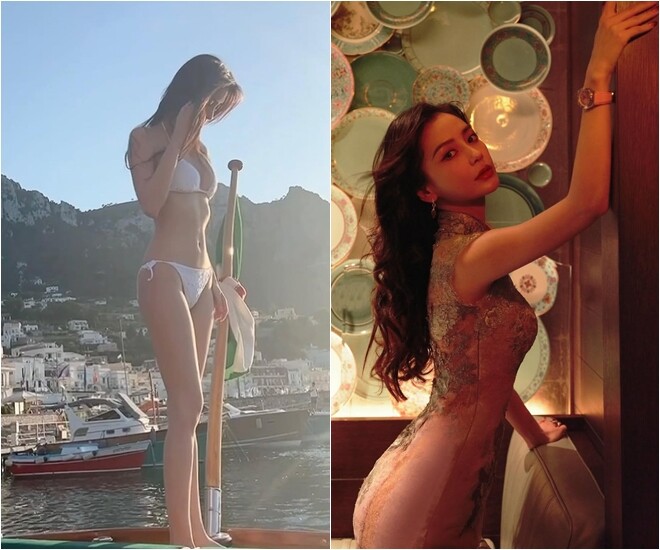 Đường cong quyến rũ của bà mẹ một con ở tuổi 36.