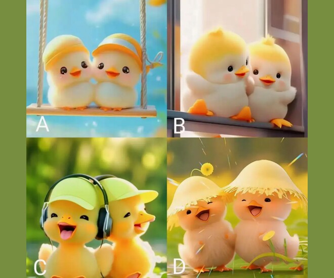 Trắc nghiệm tâm lý: Chọn một đôi vịt bạn thấy đáng yêu nhất - 1