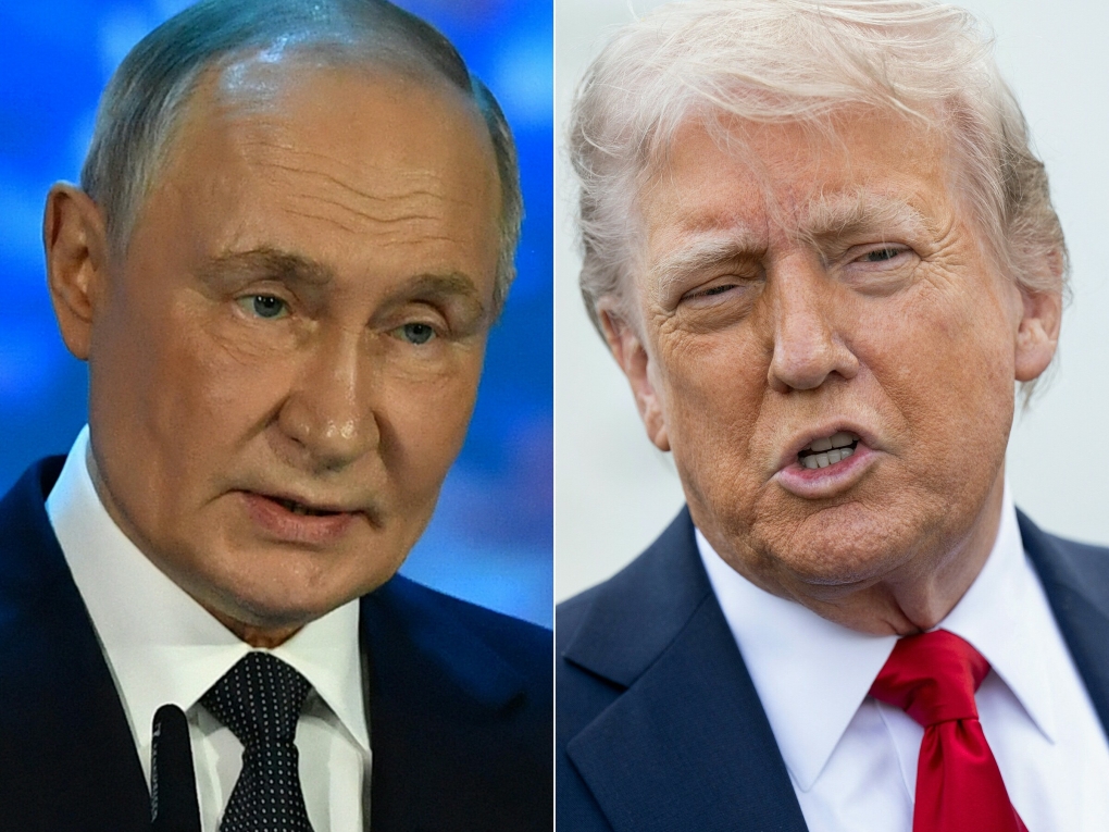 Tổng thống Nga Vladimir Putin (trái) và Tổng thống Mỹ Donald Trump. Ảnh: AFP