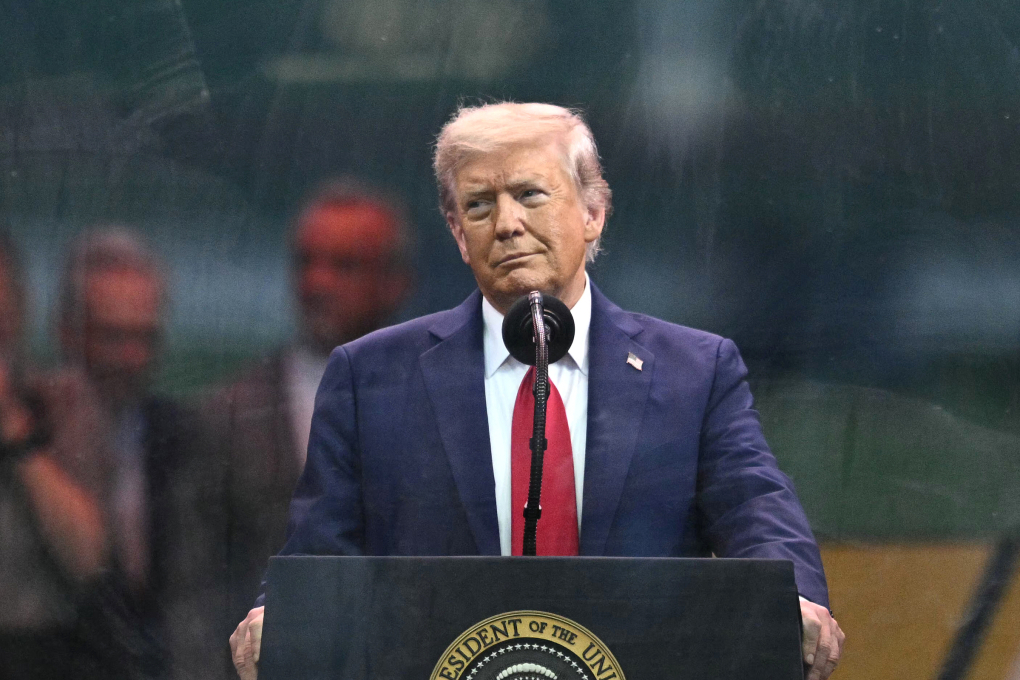 Tổng thống Mỹ Donald Trump tại thủ đô Washington ngày 14/6. Ảnh: AFP