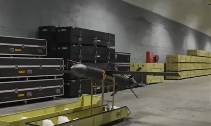 UAV Shahed-107 trong bức ảnh đăng ngày 16/6. Ảnh: IRGC