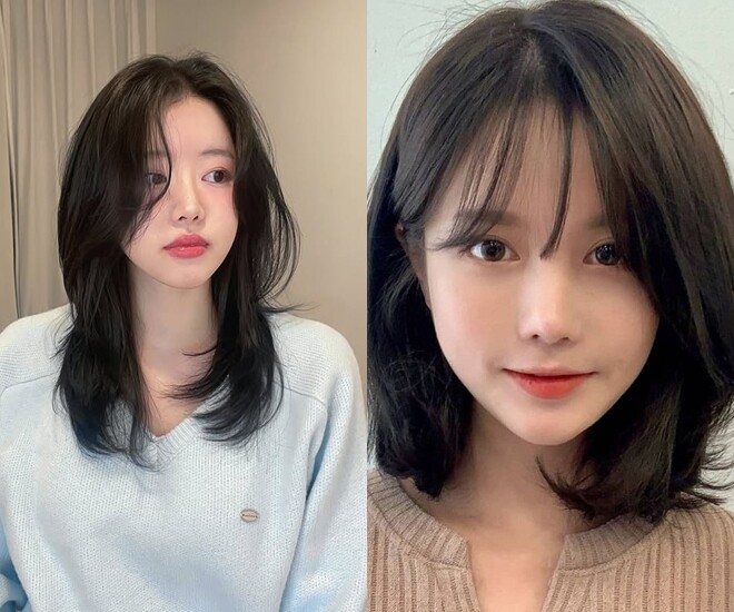 Tóc ngang vai có thể giúp chị em trông trẻ trung hơn.