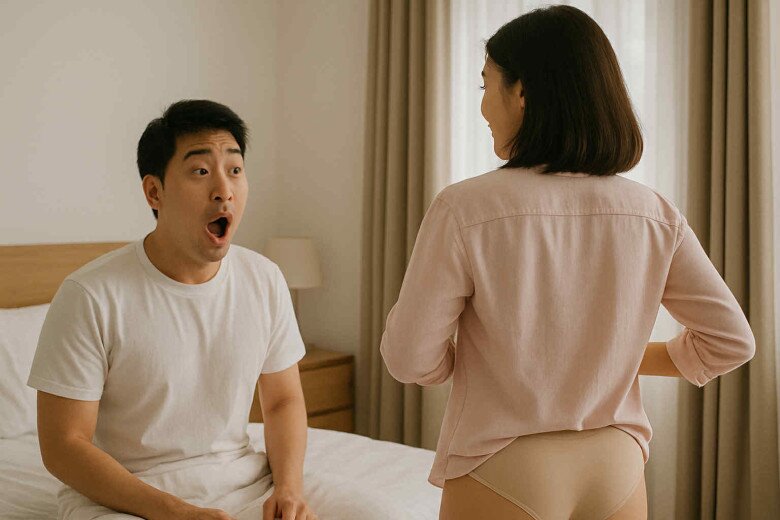 Vợ đi công tác 2 tuần, tôi giục ngủ sớm vì nhớ quá, nào ngờ suýt ngất khi cô ấy thay đồ - 1