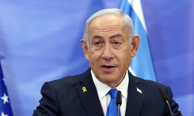 Thủ tướng Israel Benjamin Netanyahu tại Jerusalem ngày 16/2. Ảnh: AFP