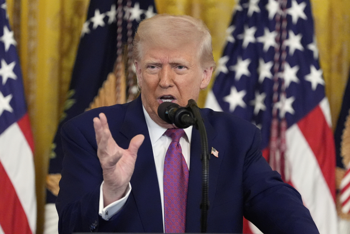 Tổng thống Mỹ Donald Trump tại Nhà Trắng ngày 12/6. Ảnh: AP