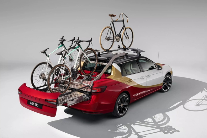 Chiếc Skoda này trông rất sedan nhưng thực chất là bán tải: Mạnh hơn 200hp, thùng kéo dài ra được, chở vài chiếc xe đạp cùng lúc- Ảnh 8.