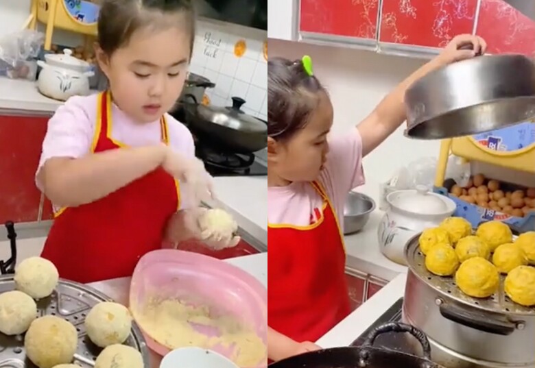 Bé gái 6 tuổi xinh xắn vào bếp mỗi ngày nấu cơm dưỡng thai cho mẹ, amp;#34;đầu bếp nhíamp;#34; khiến cả cõi mạng rưng rưng - 4