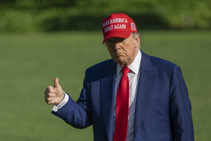 Tổng thống Mỹ Donald Trump tại Nhà Trắng ngày 21/6. Ảnh: AFP