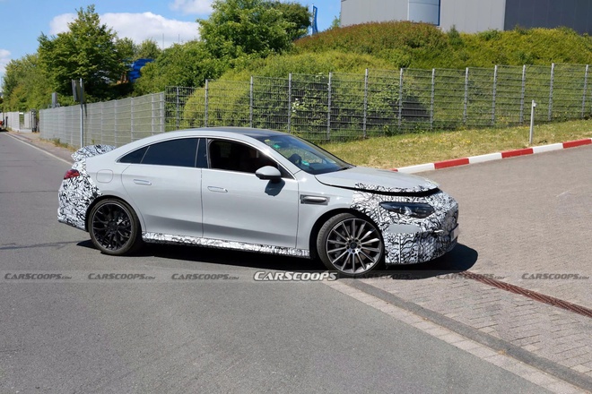 Lộ ảnh Mercedes-AMG CLA 45 thế hệ mới: Động cơ điện mạnh 500 mã lực, chạy 644km/sạc, có chi tiết như siêu xe- Ảnh 4.