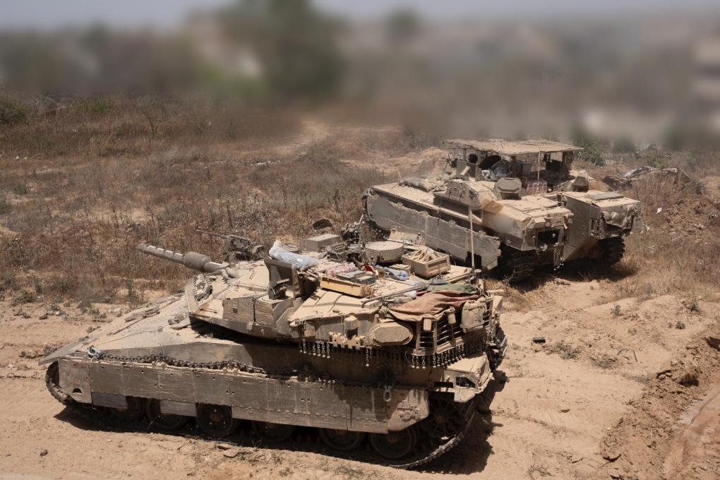 Xe tăng Israel hoạt động tại Dải Gaza vào ngày 18/6. Ảnh: IDF