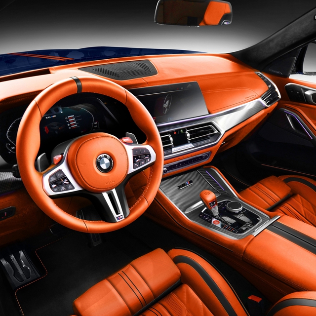 Mê mẩn với BMW X6 M độ phong cách nội thất Lamborghini  - Ảnh 2.