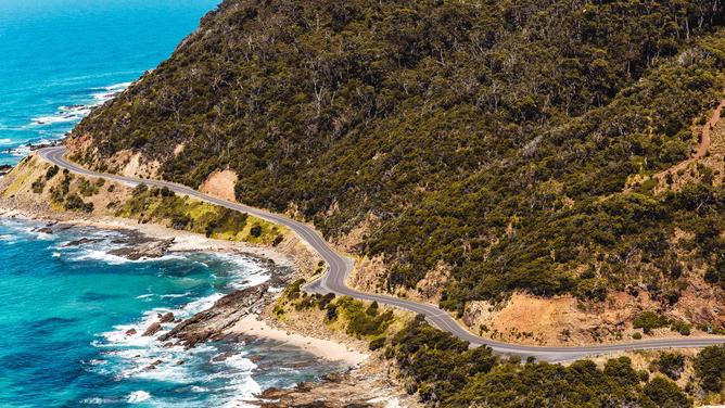 The Great Ocean Road is stunning.