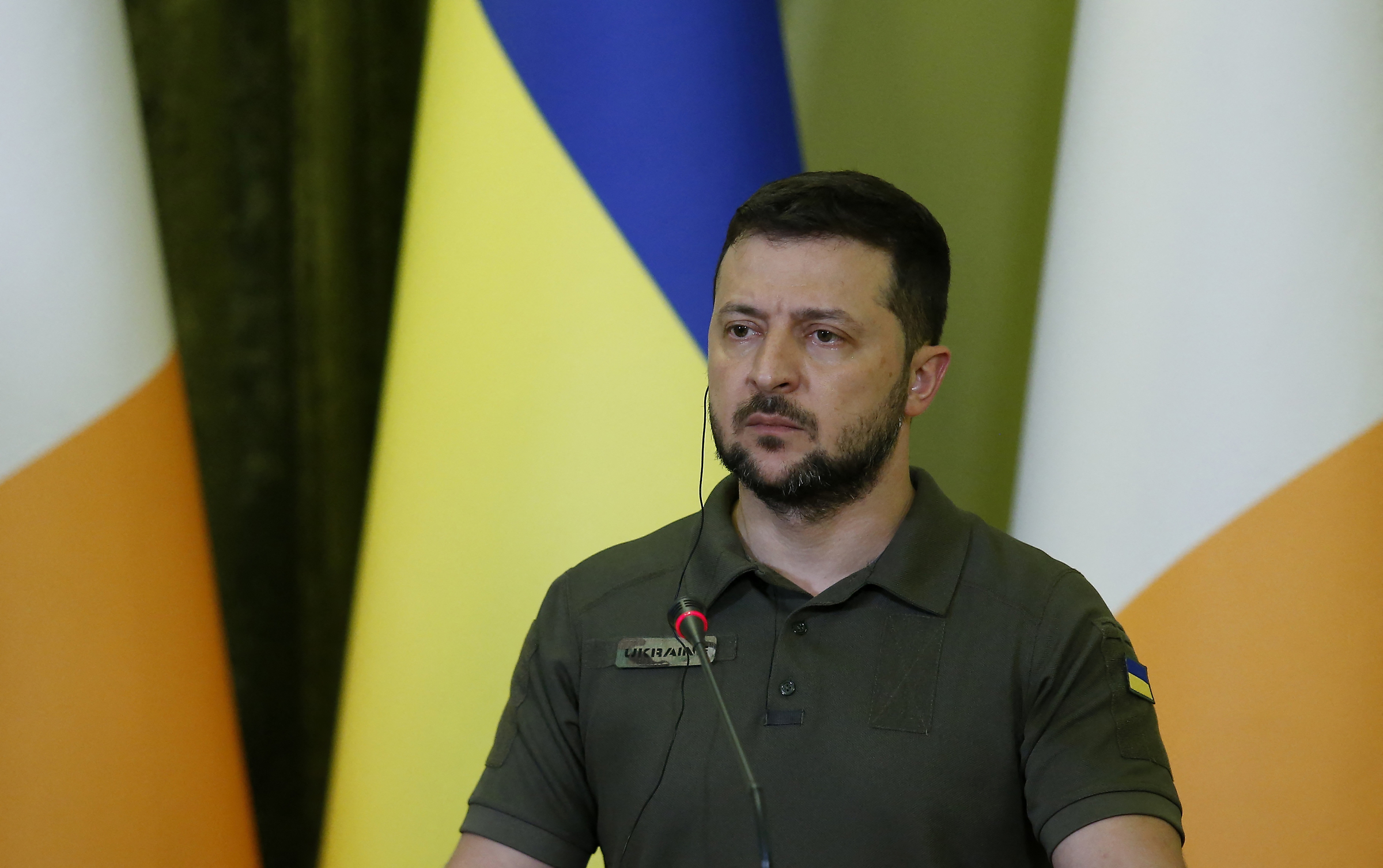 Tổng thống Ukraine Volodymyr Zelensky tại Kiev hôm 6/7. Ảnh: Reuters.