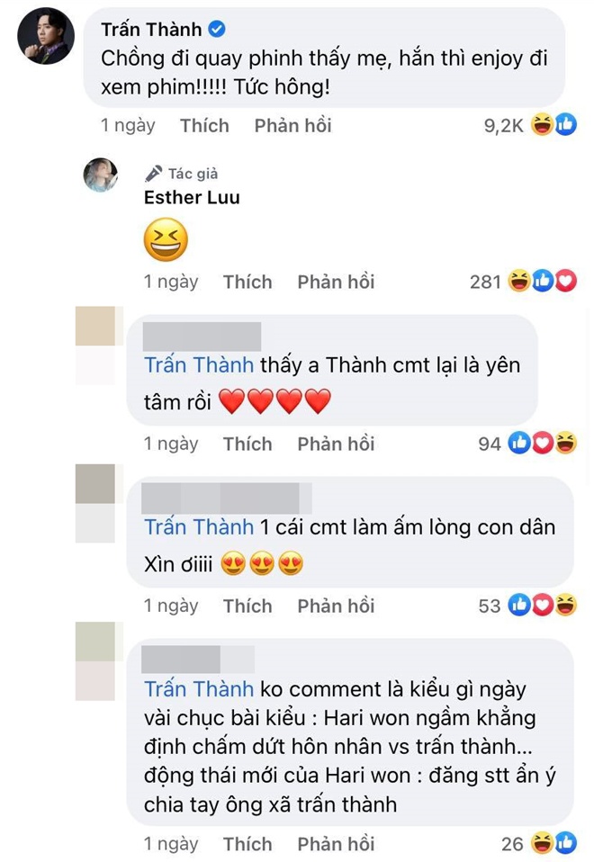 Hari Won đề cập đến cụm từ amp;#34;chia tayamp;#34;, Trấn Thành vào trách móc liền nhận phản ứng bất ngờ - 5