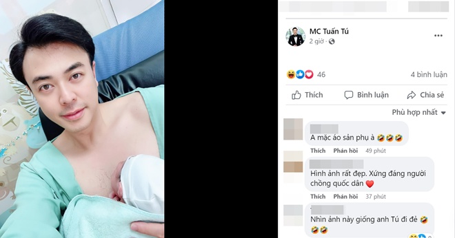 MC Tuấn Tú bất ngờ cho biết đã có con thứ 2, khoảnh khắc ôm em bé như sản phụ gây hoang mang - 5