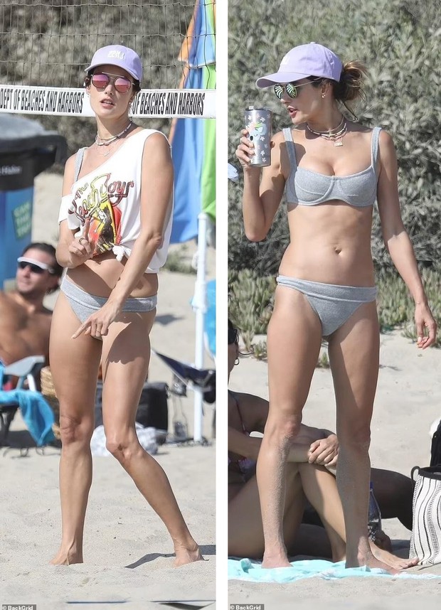 Thiên thần nội y Brazil sexy hết nấc với bikini, vừa chơi bóng chuyền vừa phiêu trên bãi biển - Ảnh 8.
