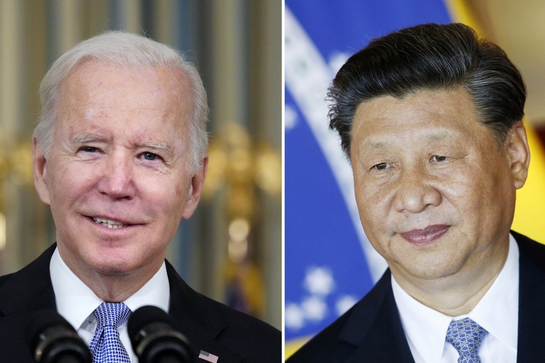 Tổng thống Mỹ Joe Biden (trái) và Chủ tịch Trung Quốc Tập Cận Bình. Ảnh: AP.