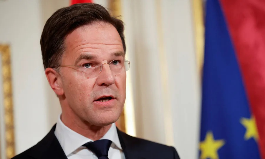 Thủ tướng Hà Lan Mark Rutte tại Amsterdam hồi tháng 4. Ảnh: Reuters