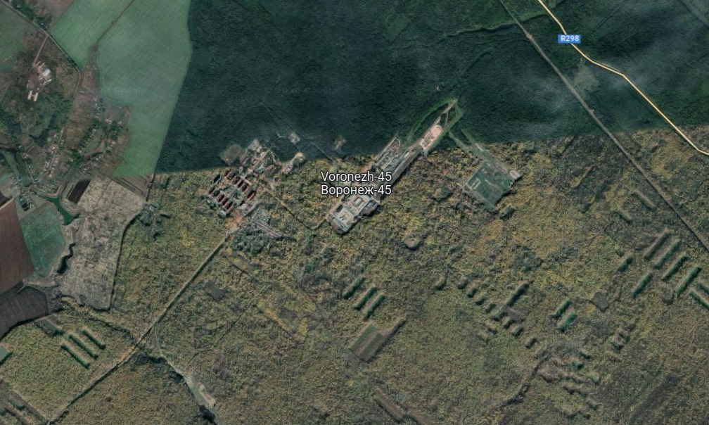 Căn cứ Voronezh-45 trên ảnh vệ tinh. Ảnh: Google Maps