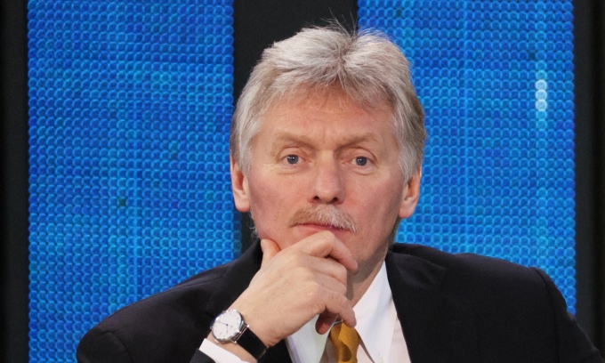 Phát ngôn viên Điện Kremlin Dmitry Peskov tại Moskva hồi tháng 12/2023. Ảnh: AFP