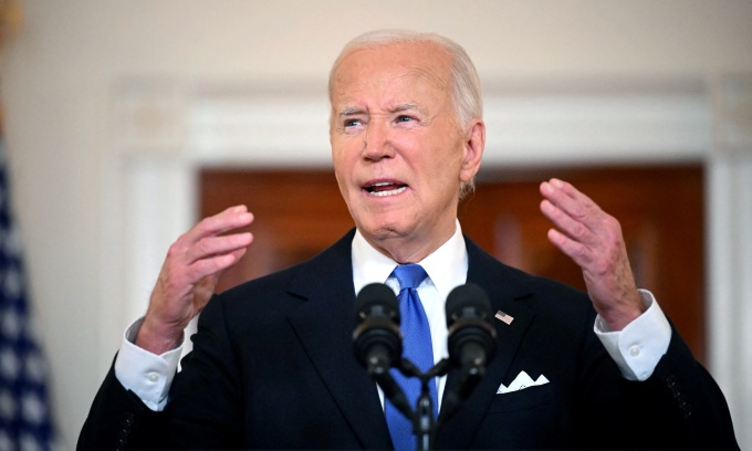 Tổng thống Mỹ Joe Biden tại Nhà Trắng ngày 1/7. Ảnh: AFP