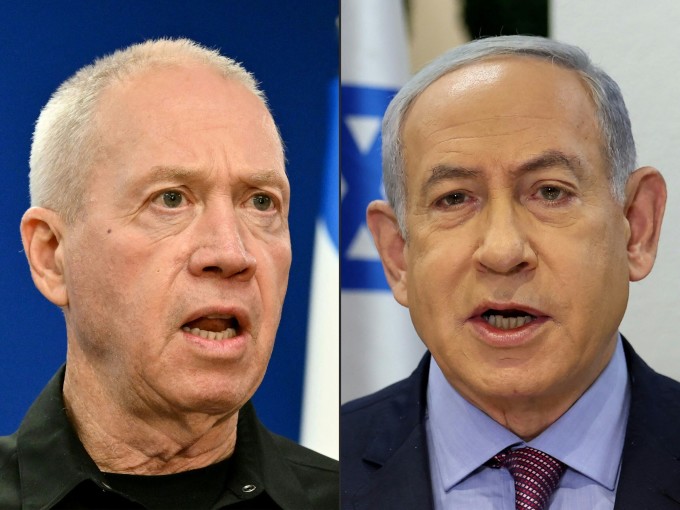 Thủ tướng Israel Benjamin Netanyahu và Bộ trưởng Quốc phòng Yoav Gallant. Ảnh: AFP