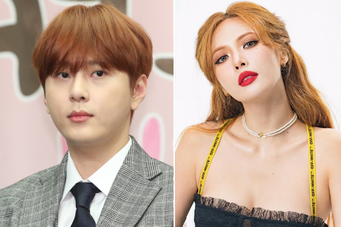 Yong Jun Hyung và HyunA. Ảnh: Nate