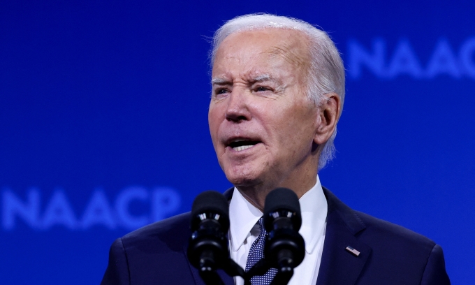 Tổng thống Mỹ Joe Biden tại Las Vegas, Nevada, ngày 16/7. Ảnh: Reuters