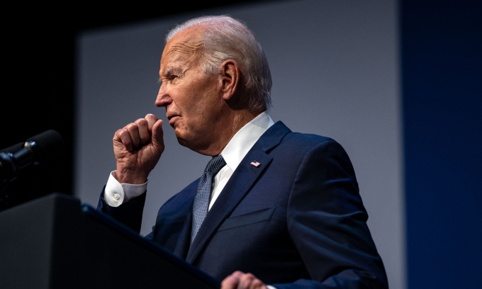 Ông Biden tại một hội nghị ở Las Vegas hôm 16/7. Ảnh: AFP