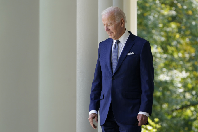Tổng thống Joe Biden tại Nhà Trắng hồi tháng 9/2022. Ảnh: AP