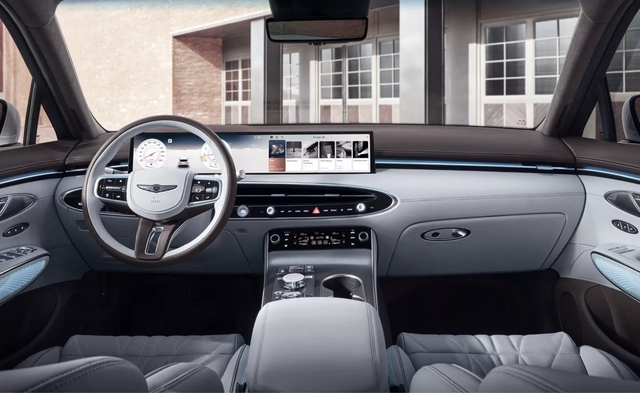 Genesis GV70 bản điện để lộ thiết kế mới cùng màn hình khủng 27 inch, dễ ra mắt ngay năm nay đấu BMW iX3- Ảnh 5.