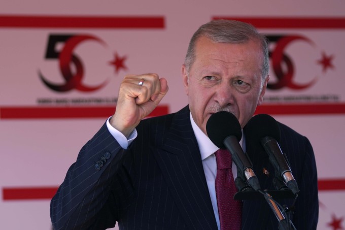 Tổng thống Thổ Nhĩ Kỳ ngày 27/7 phát biểu tại Rize. Ảnh: AFP