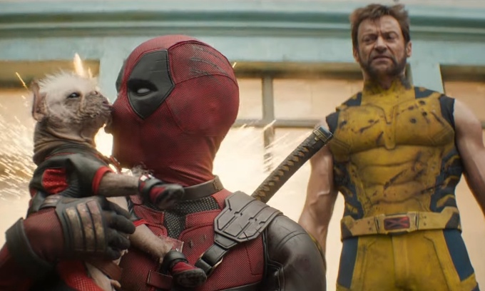 Nhiều biến thể Deadpool xuất hiện trong phim, điển hình là Dogpool. Ảnh: Marvel Studios