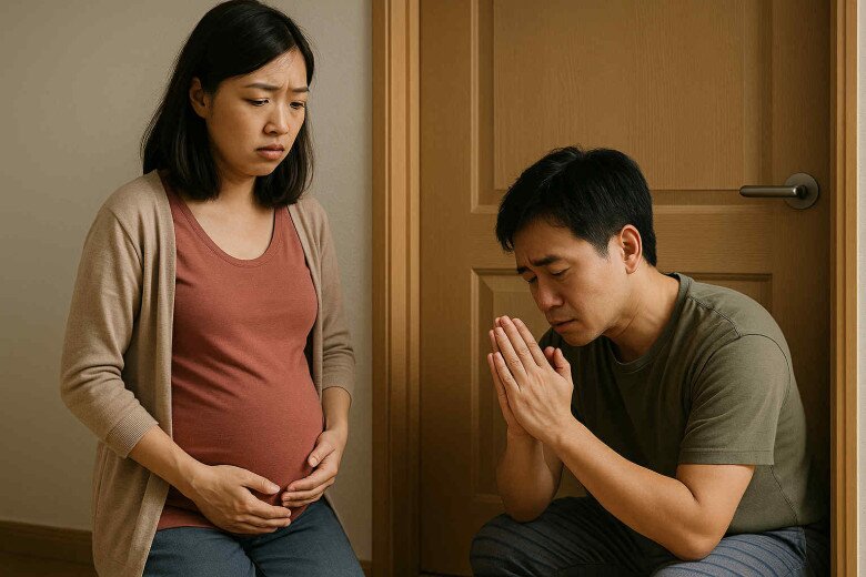 Anh xin lỗi, tôi im lặng. Anh cũng không nói thêm.