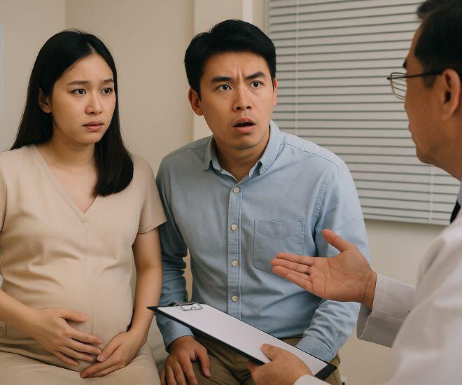 Đưa vợ đẹp đi khám thai, bác sĩ hỏi đúng một câu mà khiến bí mật giấu kín bị phơi bày - 1