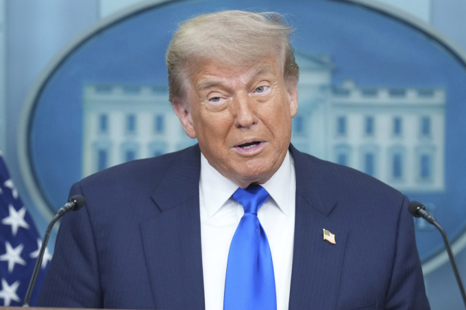 Tổng thống Mỹ Donald Trump tại Nhà Trắng ngày 27/6. Ảnh: AP