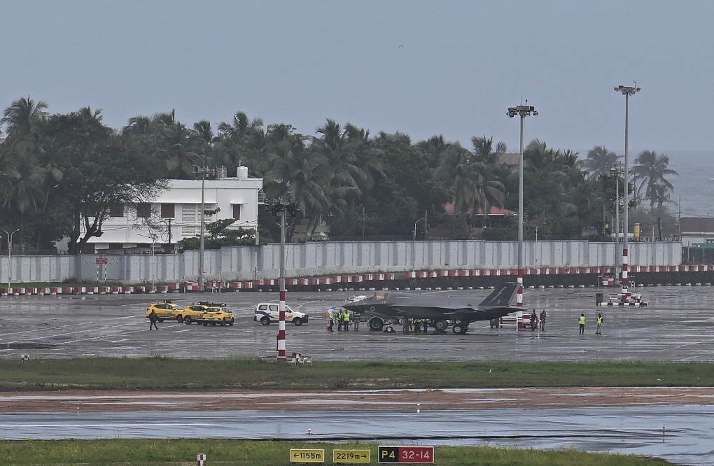 Hình ảnh tiêm kích F-35B của Anh quảng bá cho du lịch bang Kerala. Ảnh: X/@KeralaTourism