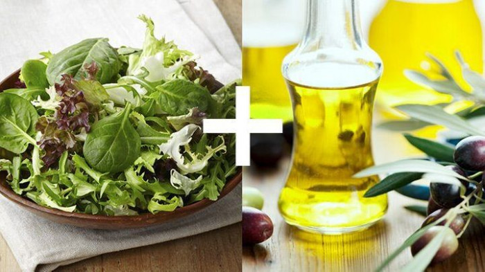 Kết hợp một số loại rau cùng chất béo có lợi.