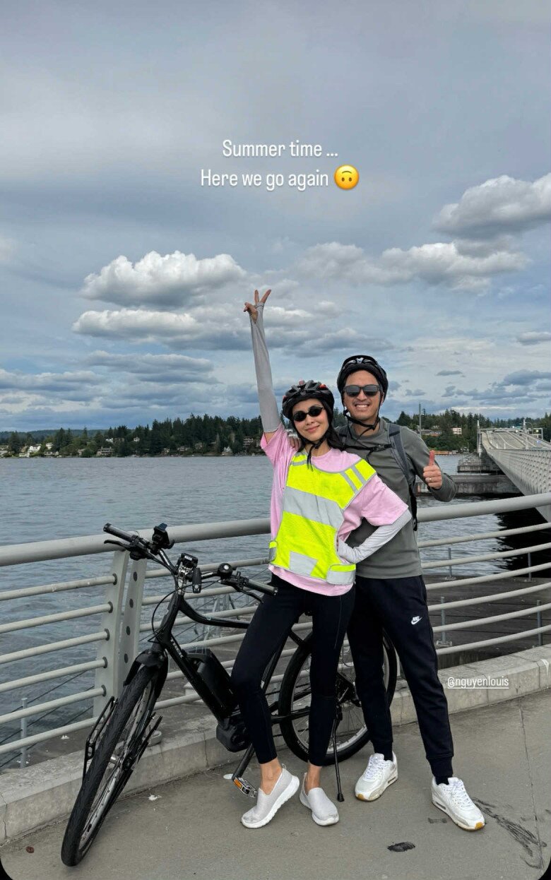 Dùng có kem chống nắng, Tăng Thanh Hà vẫn bảo vệ làn da tối đa.