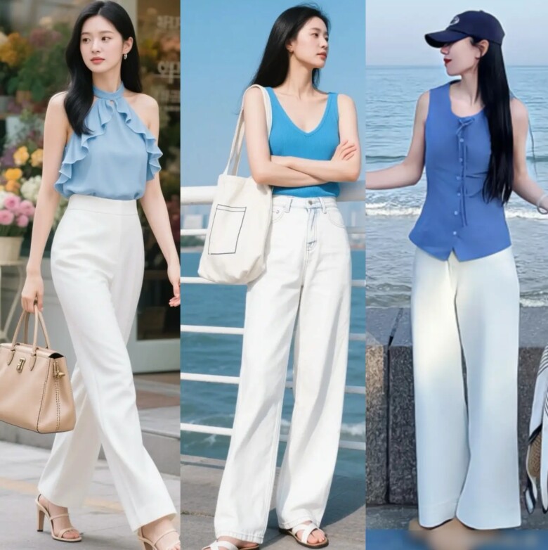 Trắng - xanh dương chính là màu sắc được yêu thích nhất mùa hè 2025!