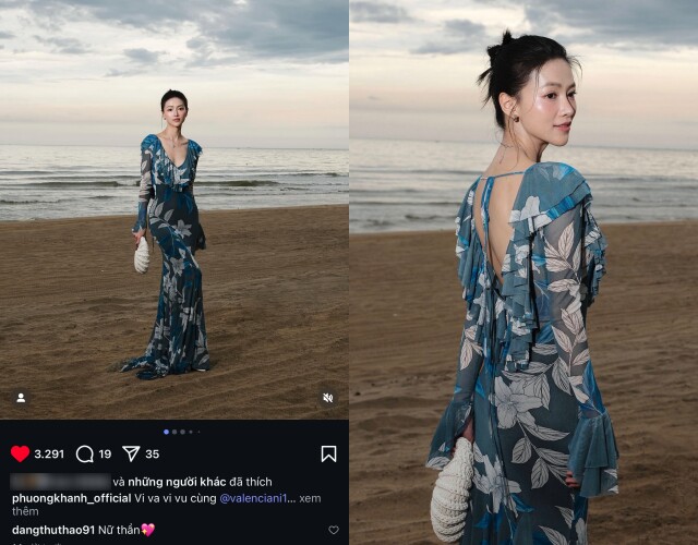 Hoa hậu diện váy xuyên thấu thả dáng trước biển, nhan sắc thế nào mà Đặng Thu Thảo phải thốt lên amp;#34;nữ thầnamp;#34;? - 1