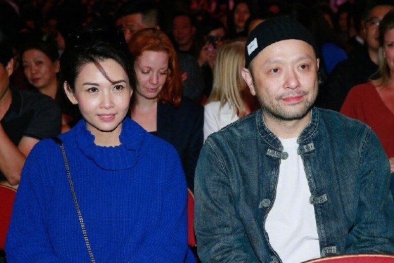 Khâu Thục Trinh và ông xã.