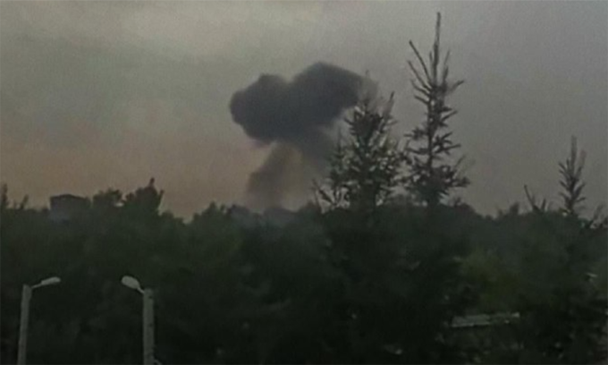 Vụ nổ được cho là tại thành phố Krasnozavodsk của Nga hôm 7/7. Ảnh: Bộ tổng tham mưu quân đội Ukraine