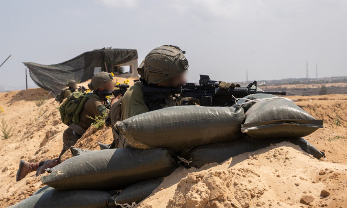 Binh sĩ Israel tham chiến tại Dải Gaza trong ảnh công bố ngày 4/7. Ảnh: IDF