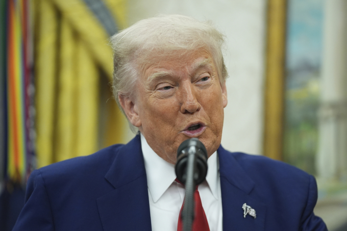 Tổng thống Donald Trump phát biểu tại Nhà Trắng ngày 28/5. Ảnh: AP