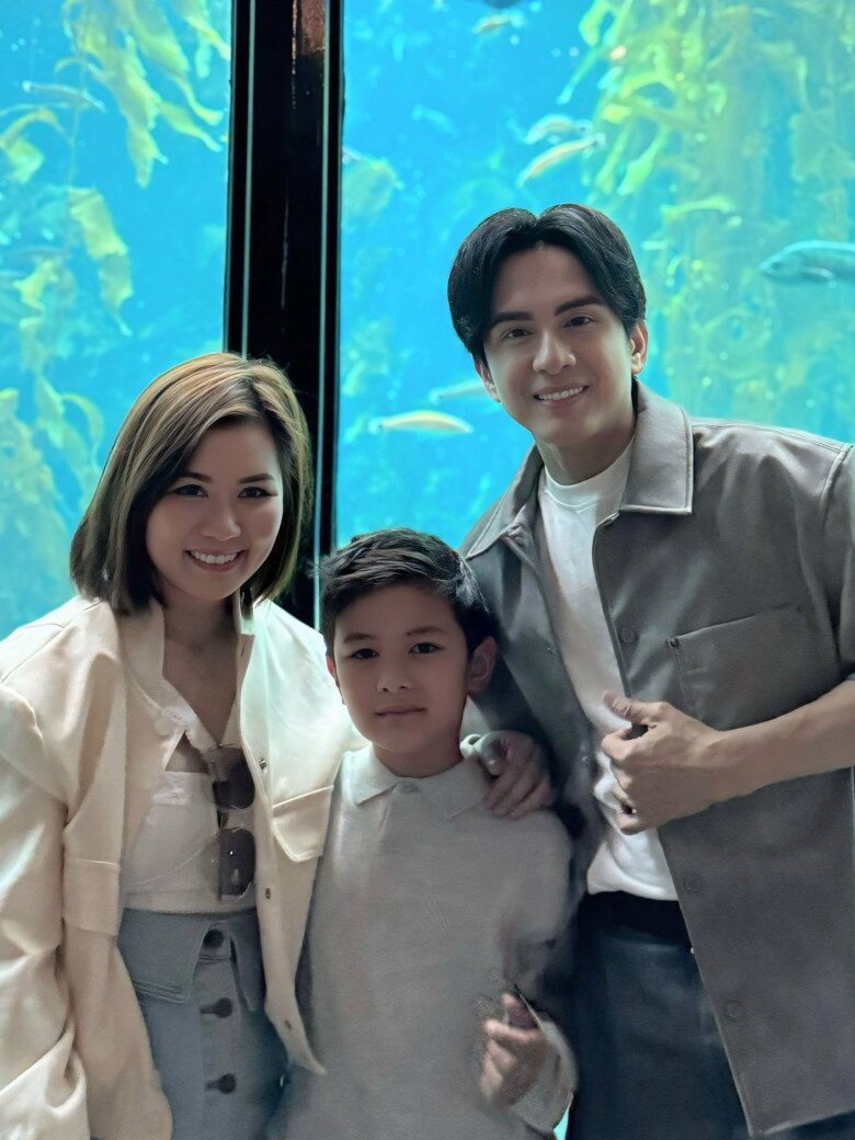 Đan Trường thường xuyên sang Mỹ để thăm quý tử.