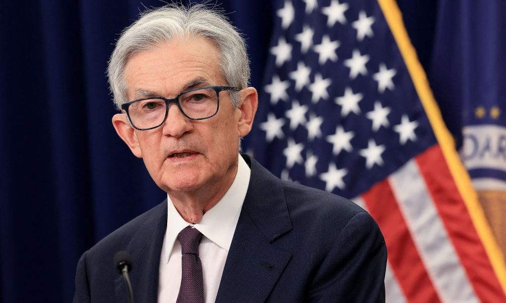 Chủ tịch Fed Jerome Powell trong cuộc họp báo ngày 18/6. Ảnh: Reuters