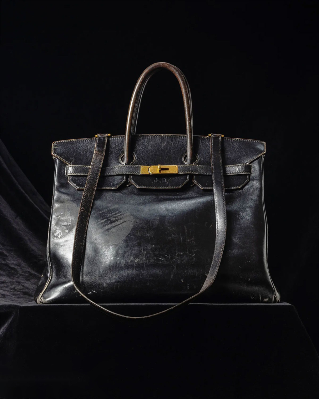 Túi Hermès Birkin nguyên bản của diễn viên, biểu tượng thời trang Jane Birkin. Ảnh: Sothebys