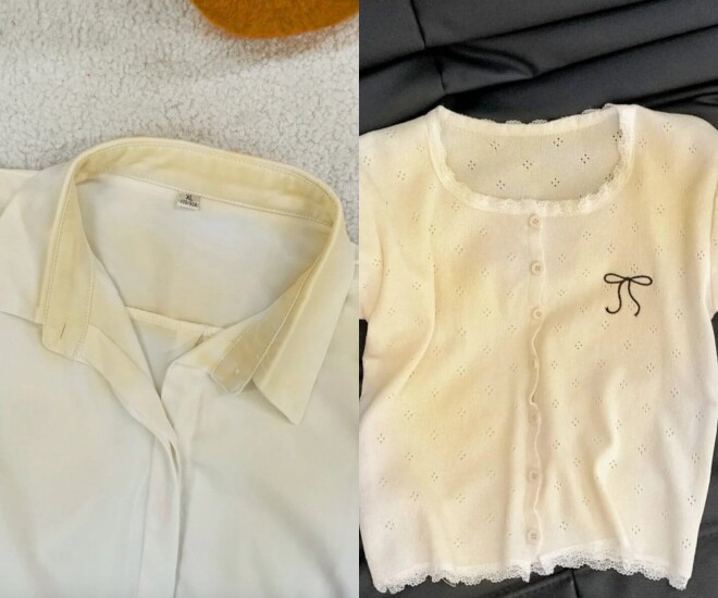 Áo trắng ngả màu cháo lòng là item đầu tiên cần loại khỏi tủ đồ của bạn ngay. 